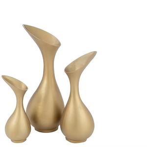 Jarrón de Metal Dorado en Forma de Botella para Decoración de Mesa de Restaurante, Decoración de Interiores del Hogar, Bodas, Fiestas y Eventos, Procedente de la India - Product Image 6