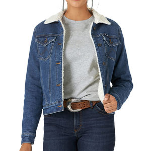 Veste en jean élégante et respirante pour femmes, en tissu polaire de coton, vêtements de sport actifs, veste en jean - Product Image 5