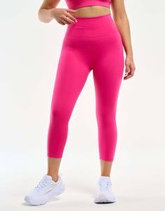 Venta caliente Rosa personalizado OEM Conjuntos de las mujeres Conjunto de 2 piezas Mujeres Crop Leggings Cremallera Cintura Bolsillo Suave Elástico Y Conjunto de cintura alta - Product Image 6
