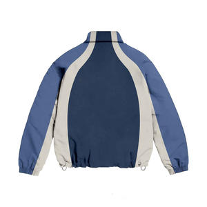 Ensemble de survêtements unisexe 100% en nylon avec étiquette personnalisée pantalon de survêtement à taille élastique vestes coupe-vent pour le sport d'hiver survêtement de jogging - Product Image 4