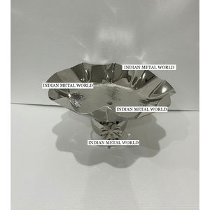 Cuenco decorativo estándar para servir dulces, cuenco de Chocolate de Metal pulido plateado de calidad creativa para fiestas y eventos de cumpleaños - Product Image 2