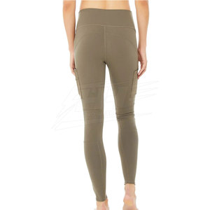 Pantalones Deportivos de Moda para Mujer, Leggings Sólidos Transpirables de Cintura Alta, Spandex/Nailon Premium, Tallas Grandes - Product Image 2