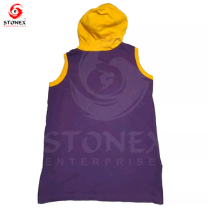 2025 Men Workout Hooded Sports Bodybuilding Muscle <b>Cut</b> <b>Off</b> Men's Sleeveless Gym Hoodies - Product Image 2