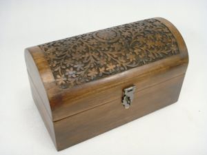 Unique Wood <b>Keepsake</b> <b>Box</b> with Hinged Lid for Decorative Wooden <b>Box</b> - Product Image 4