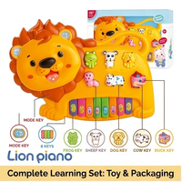 Children Learning Education Lion Music Piano Electronic Keyboard Organ Musical Instrument Toys Kids