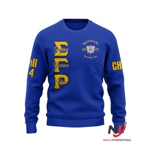 Meilleure vente personnalisée en gros Sigma Gamma Rho vêtements de sororité brodé collège bleu Royal sweat vêtements de rue décontractés - Product Image 2