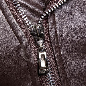 Veste en cuir de haute qualité à prix bon marché, couleur personnalisée, coupe-vent, respirante, veste d'hiver écologique pour hommes - Product Image 5