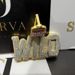 Pendentif en argent sterling 925 plaqué or de style hip-hop en forme de lettre avec diamant moissanite VVS pour homme, collier de soirée IGI - Product Image 6