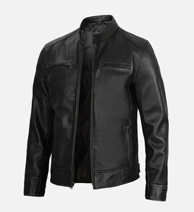 Meilleures ventes Veste d'hiver mince pour hommes Design personnalisé Haut en cuir avec caractéristiques uniques - Product Image 3