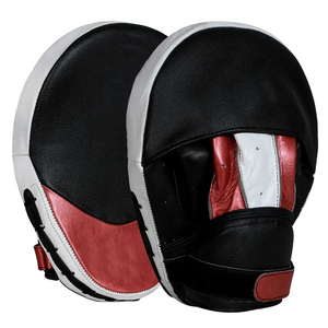 Mitaines d'entraînement en cuir PU de haute qualité pour la boxe, le MMA, les arts martiaux, le kickboxing, le Muay Thai, avec coussinets incurvés respirants - Product Image 1