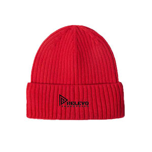 Gorro de Punto de Poliéster Cálido para Invierno, Color Liso, Unisex, de Alta Calidad, con Etiqueta Tejida Personalizada, Patrón de Puntos, Diseño Digital - Product Image 4