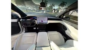 2024 Tesla โมเดล X ลายสก๊อตยานยนต์ไฟฟ้ามือสอง, เบาะหนังแท้แบบพาโนรามา sunroof ซ้าย