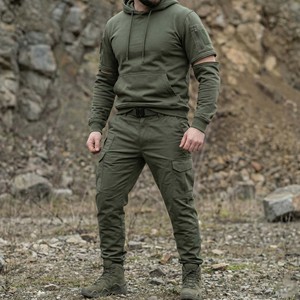 Survêtement cargo tactique vintage imprimé en coton épais délavé à l'acide, personnalisé OEM, pour hommes, avec manches détachables, vente en gros - Product Image 6