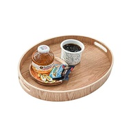 Plateau rond en bois Hôtels Restaurants Cafés et Cantines Utilisation Chocolat Nourriture et Dessert Plateau serveur à bas prix