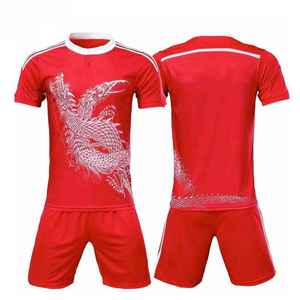 Conjunto de uniforme de entrenamiento de fútbol de poliéster 100% de la mejor calidad, cuello levantado con logotipo personalizado frontal, servicio OEM para equipos de fútbol - Product Image 1