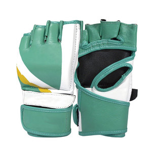 ถุงมือหนัง MMA แบบครึ่งนิ้ว สายรัดข้อมือแบบตีนตุ๊กแก ปรับได้ ระบายอากาศ น้ำหนักเบา กันลื่น ปรับแต่งได้ สำหรับชกมวย - Product Image 4