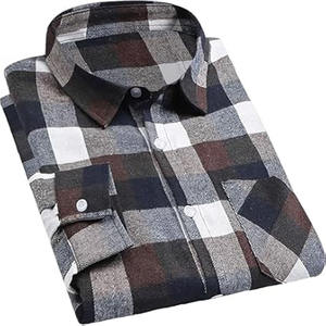 Chemise en flanelle pour homme, vêtements d'extérieur, haute qualité, anti-froissement, prix raisonnable, chemise en flanelle pour homme tendance, légère - Product Image 3