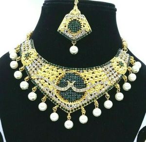 Ensemble de collier, boucles d'oreilles et diadème de mariée de luxe, alliage, cristal et strass, design floral, bijoux vintage pour mariage et fête, femmes - Product Image 6