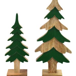 Juego de Decoración Rústica para Mesa con Diseño de Pino de Madera - Product Image 1