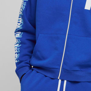 Survêtements de couleur bleue à fermeture éclair avec fermeture éclair Survêtements les plus tendances personnalisés en gros Survêtements à glissière complète pour hommes - Product Image 5