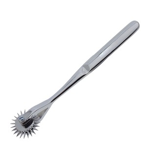 Venta al por mayor de alta calidad de acero inoxidable Wartenberg molinete médico reflejo percusión martillo CE aprobado - Product Image 1