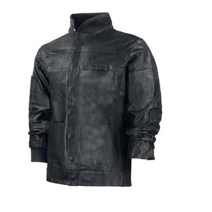 Leather Jacket Industrial Safety Leather <b>Welding</b> Leather <b>Welding</b> Jacket Heavy Duty - Product Image 5