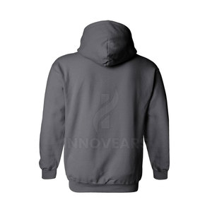 Sudadera con capucha para hombre de diseño personalizado, con material de algodón y forro polar, con bolsillo largo tipo pullover, color morado, venta al por mayor. - Product Image 2