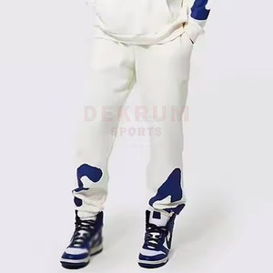 Conjunto Deportivo de Dos Piezas Personalizado con Estampado Puff, de Algodón, Informal, Ecológico, Transpirable, de Secado Rápido, Pantalones de Estilo Urbano para Hombre - Product Image 4