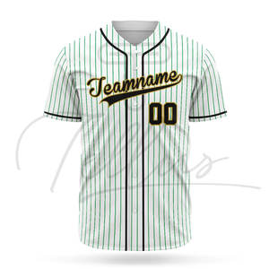 Maillots de baseball personnalisés pour femmes, respirants, à manches courtes, vente en gros, maillots d'équipe vierges imprimés numériquement, OEM - Product Image 3
