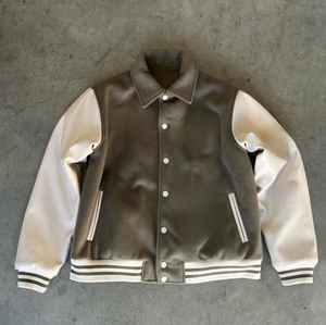 Chaqueta Universitaria Vintage Personalizable, 100% Lana, Reversible, Talla XS, Bordada, Botones de Mezclilla 3D, Servicio OEM Disponible - Product Image 3