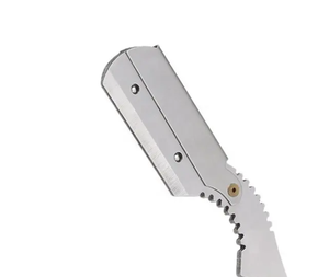 Maquinilla de afeitar personalizable de borde recto con mango de madera, cuchilla de afeitar, afeitado personal para el cabello, peluqueros, incluye estuche de transporte - Product Image 4