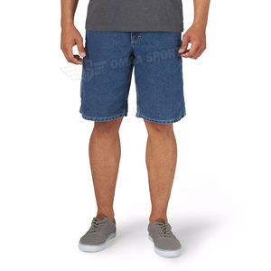 Pantalones cortos de mezclilla holgados de talle alto de gran tamaño ecológicos de alta calidad personalizados para pantalones cortos de mezclilla para hombre - Product Image 3