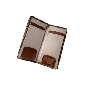Funda de piel sintética hecha a mano con cierre de cremallera, nueva - Product Image 1