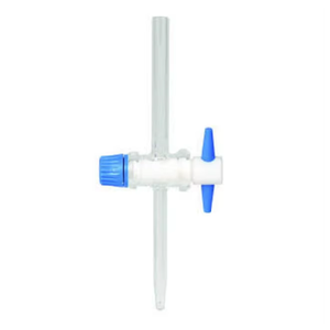 Meilleure qualité borosilicate 3.3 verre PTFE clé robinet droit alésage taille 2mm à 6mm pour utilisation en laboratoire de chimie et laboratoire - Product Image 5