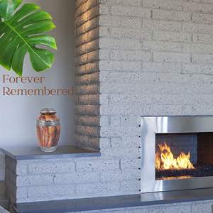 Urna de cremación grabada en plata floral para cenizas de adultos urna conmemorativa hecha a mano para cenizas, recuerdo único para los seres queridos. - Product Image 6