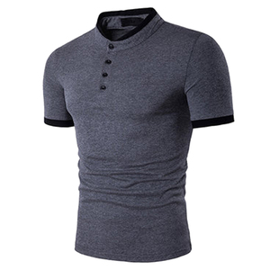 T-shirts en coton grande taille pour hommes, coupe classique, en coton peigné doux, col rond décontracté, pour l'été, la gym et le fitness, personnalisables OEM ODM - Product Image 2