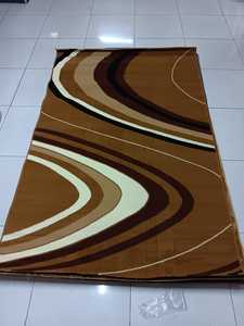 Tapis rectangulaire en polypropylène tissé jacquard géométrique classique Adiva de Gaziantep, Turquie, de qualité supérieure, fabriqué à la machine, à poils ras - Product Image 3