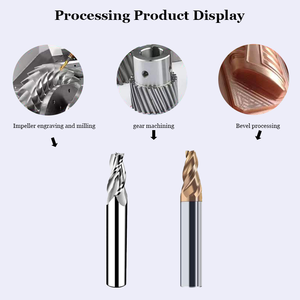 Brocas de enrutador CNC carburo 2 flauta 3 flauta punta esférica cónica para carpintería madera 2D 3D tallado bit <span class=keywords><strong>Tapper</strong></span> ballnose Flat endmill - Product Image 2
