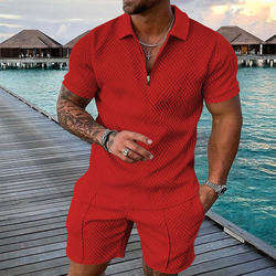 Conjunto de Shorts de Verano para Hombre de Alta Calidad, Transpirable, 100% Algodón, Color Sólido, Logotipo Personalizado para Ropa Casual al Aire Libre - Product Image 5