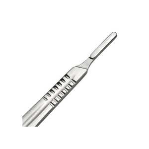 Poignée de scalpel no 4 No. 4 Poignée de scalpel Outil chirurgical réutilisable durable pour grandes lames Convient aux instruments chirurgicaux #20-#25 - Product Image 1