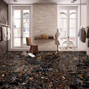 Stone Black High Gloss Porcelain Tiles 80x160cm 800x1600mm Finish Glossy Wall Floor Tiles Best Collection From India - Product Image 1