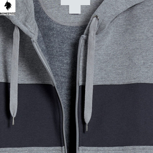 เสื้อมีฮู้ดแบบสวมหัวของผู้ชายผ้าเทอร์รี่ผ้าฝ้าย100% โพลีเอสเตอร์น้ำหนักเบาแบบลำลองสีล้วนสำหรับฤดูหนาวออกแบบได้ตามต้องการ - Product Image 6