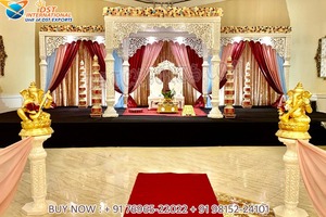 Décoration de mandap de mariage indien pour Tamil du Sri Lanka, mandaps de mariage indiens à vendre, décoration de mandap en fibre pour mariage, Espagne - Product Image 5