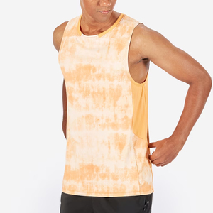 Venta al por mayor logotipo personalizado tamaño diseño hombres camiseta sin mangas gimnasio Atlético algodón deporte suelto sin mangas chaleco para hombres - Product Image 1