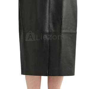 Falda delgada de cuero de estilo moderno para mujer Falda delgada de ajuste profesional para mujer de negocios - Product Image 6