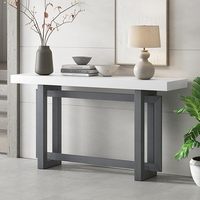 Mobilier de salon moderne Table d'appoint de couloir noire Table console étroite en bois