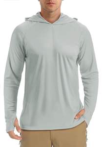 Vêtements d'extérieur personnalisés UPF 50 pour hommes, pulls à capuche à manches longues, t-shirts pour l'escalade, la randonnée, la course, la pêche avec protection solaire UV - Product Image 3