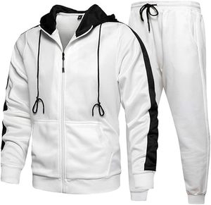 Custom 100% Cotton Fleece Solid Hooded Jogging Track Sweat Suit Logo Men Women Jogger Sweatsuit Tracksuit Sweatpants Hoodie Set - Product Image 2