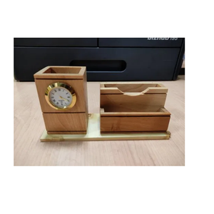 Nouveau porte-stylo en bois et design en forme de montre porte-stylo en bois à vendre et taille personnalisée prix bas - Product Image 2