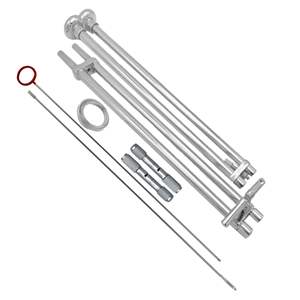 Ensemble d'embryotome avec fil d'insertion et brosse de nettoyage en acier inoxydable chromé tous les instruments vétérinaires disponibles - Product Image 4